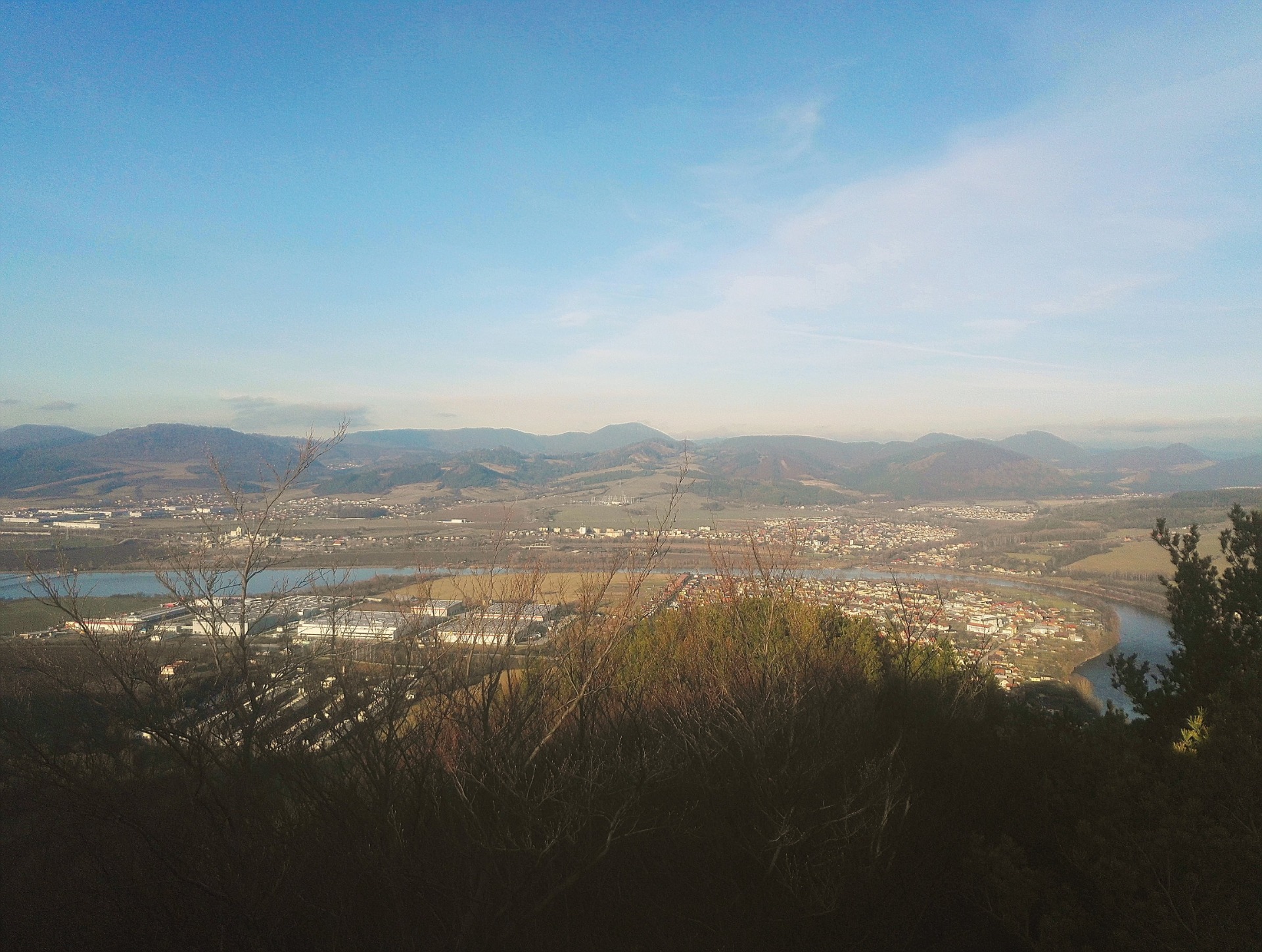 Dedina Strečno z vyhliadky